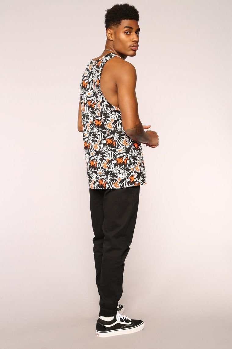 Franko Tank - Black/Orange