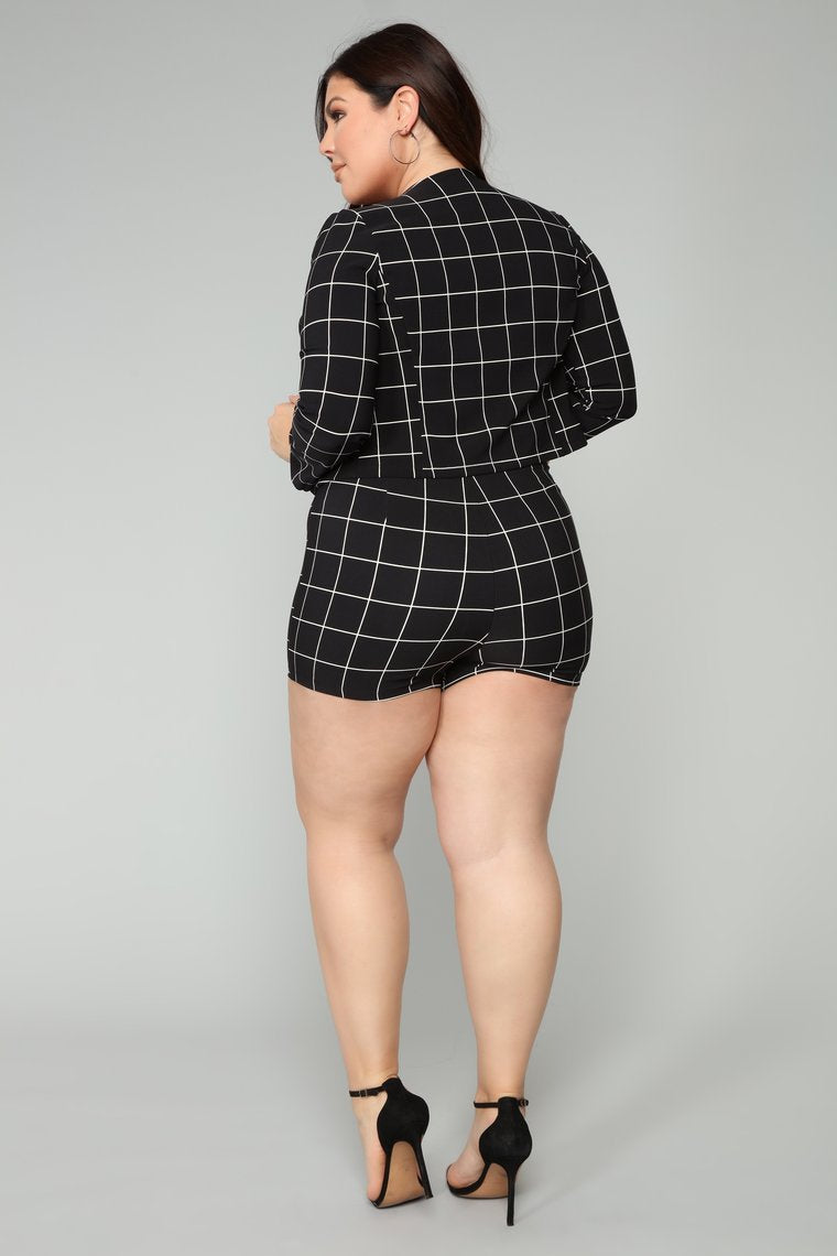 On The Line Blazer - Black