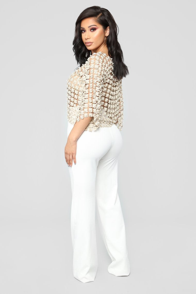 Evening Getaway Pearl Top - Or