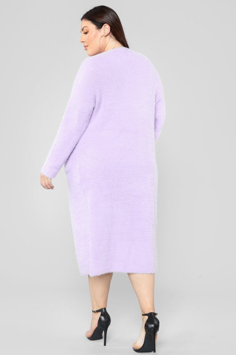 Fuzz Off Duster - Violet