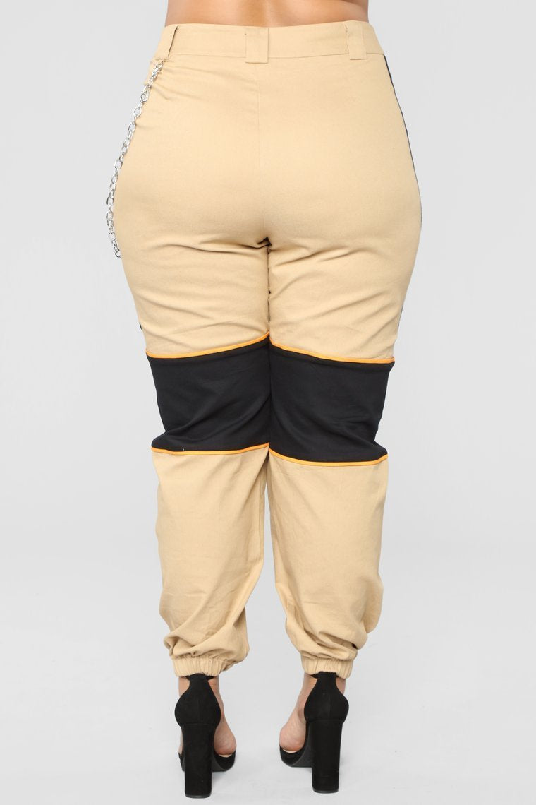 Really Try It Cargo Pants - Khaki