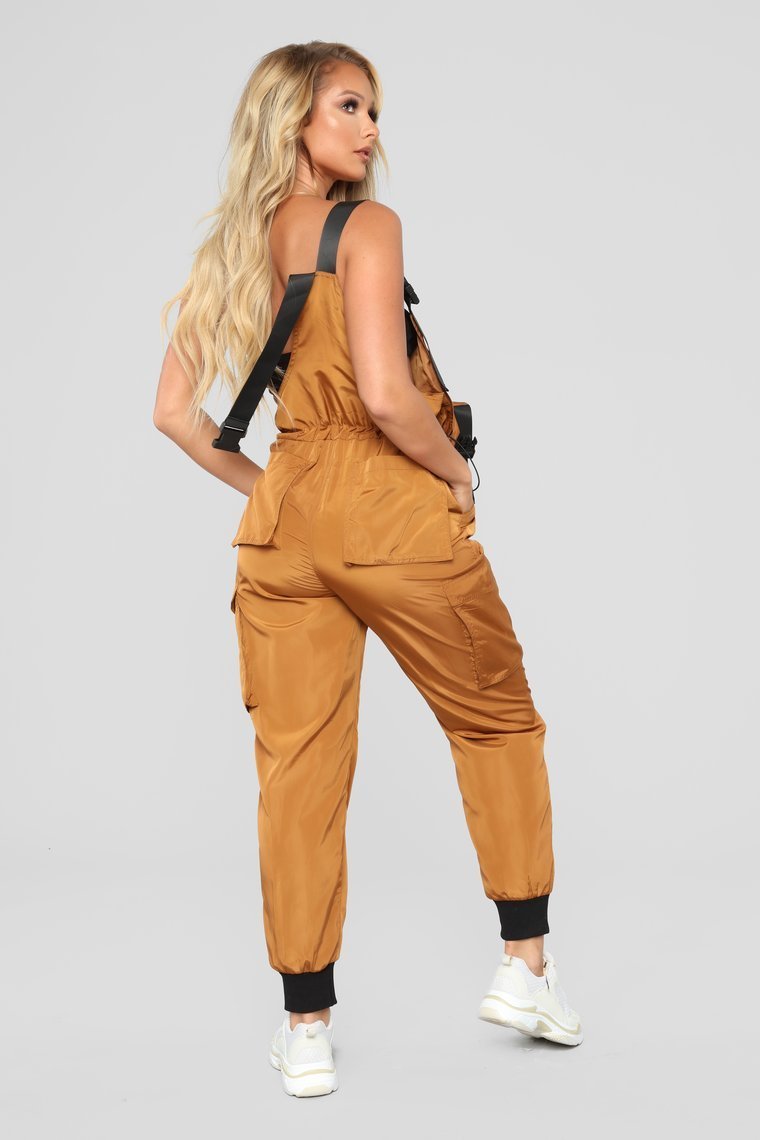 It's Complicated Jumpsuit - Cognac