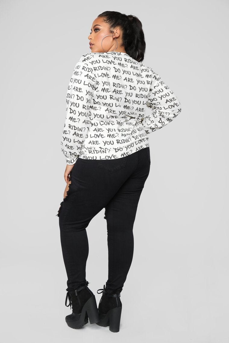 Keke Sweatshirt - Ivory Combo