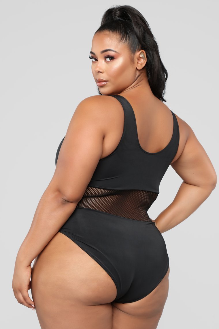 Waisted Swimsuit - Black