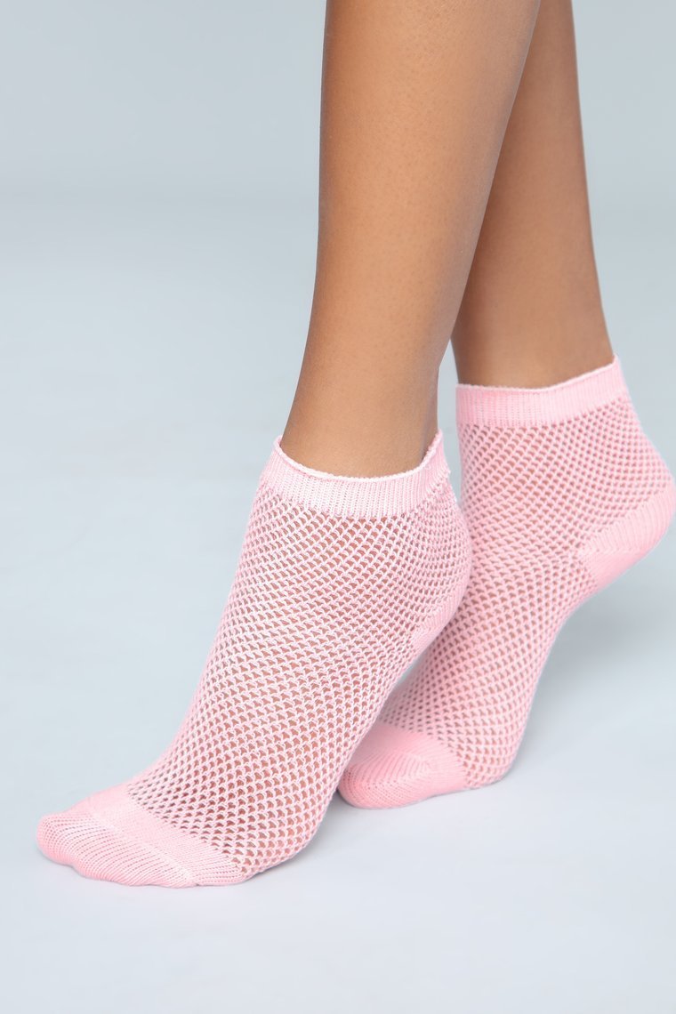 Catch Them All Fishnet Socks - Pink