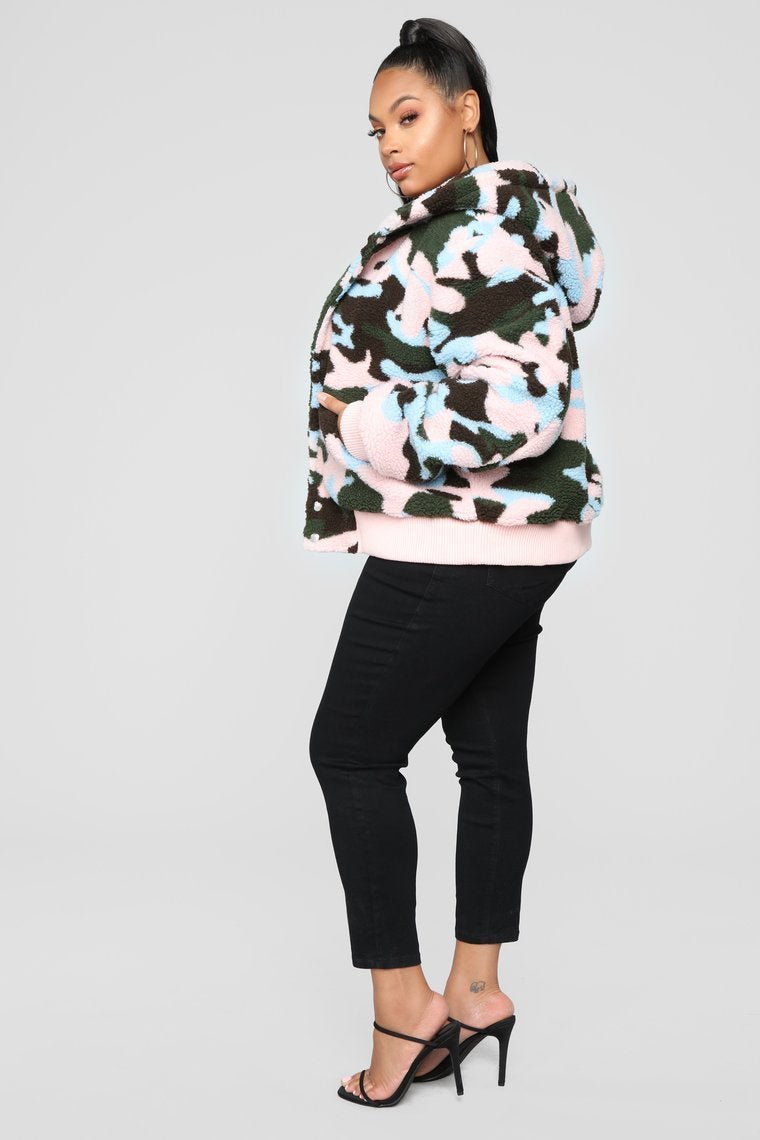 Camo Crush Plush Jacket - Camo
