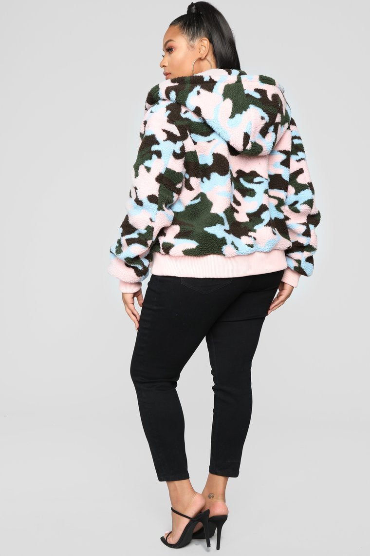 Camo Crush Plush Jacket - Camo