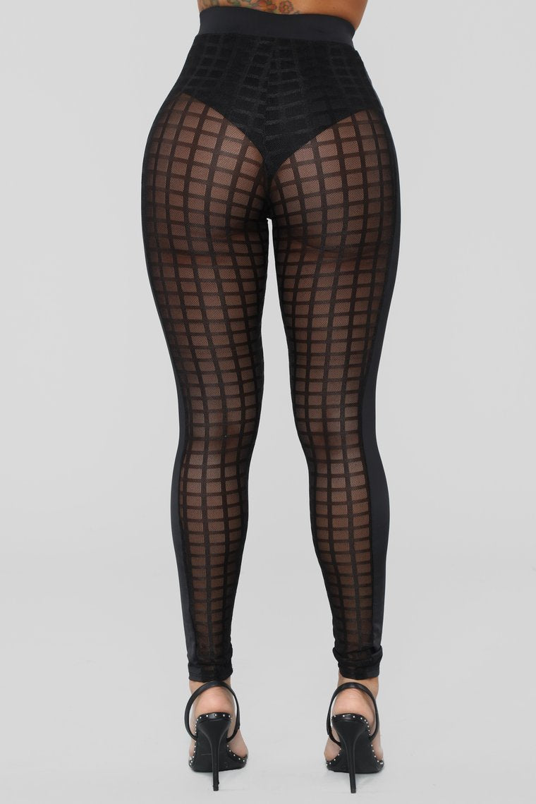 Legging en maille Sneak A Peek - Noir
