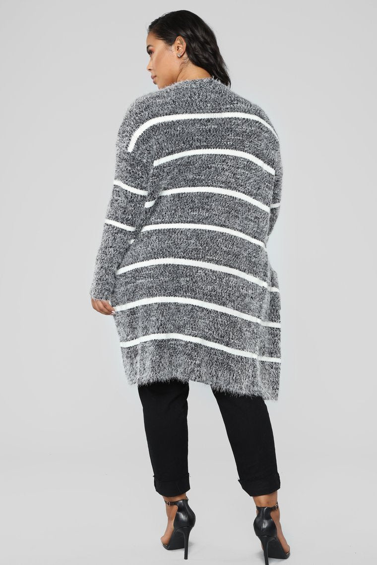 Warm Enough Cardigan - Charcoal