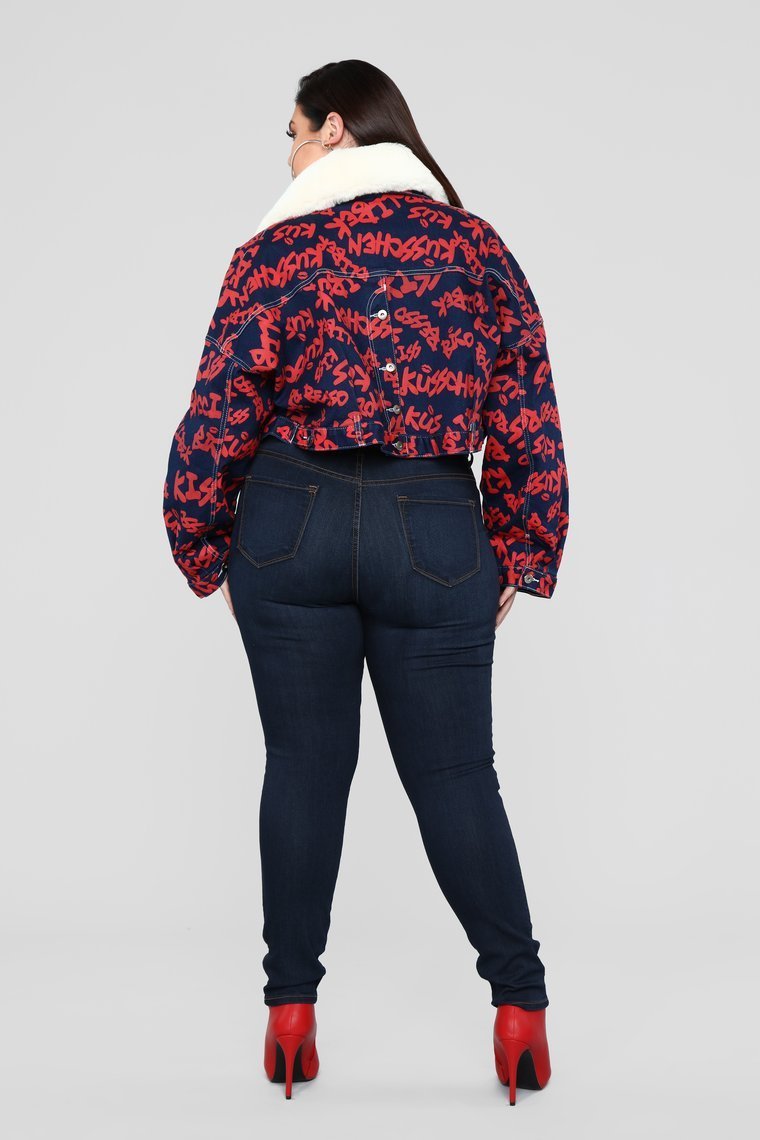Lets Talk Denim Jacket - Dark Wash