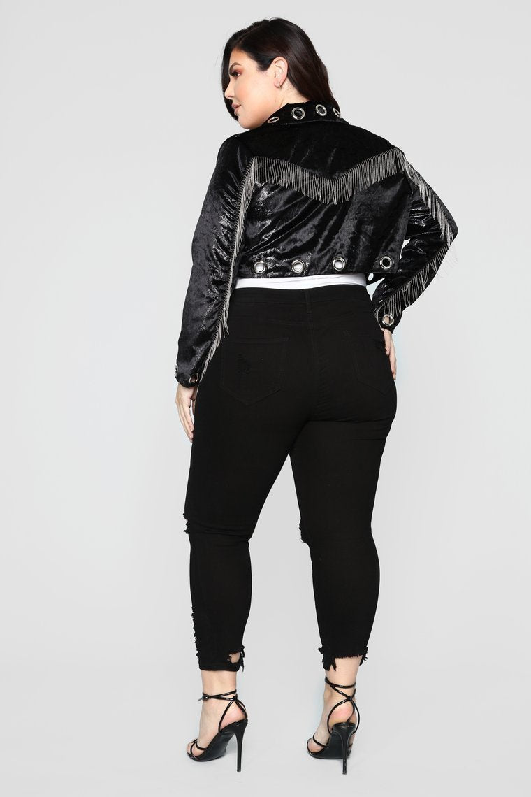 After Dark Grommet Jacket - Black