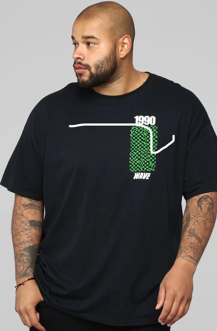 1990 Palm Tree Short Sleeve Tee - Black