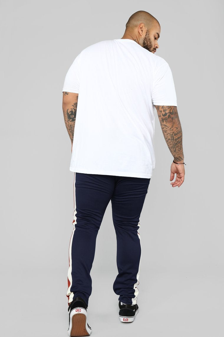 Retro V2 Track Pants - Navy/Combo
