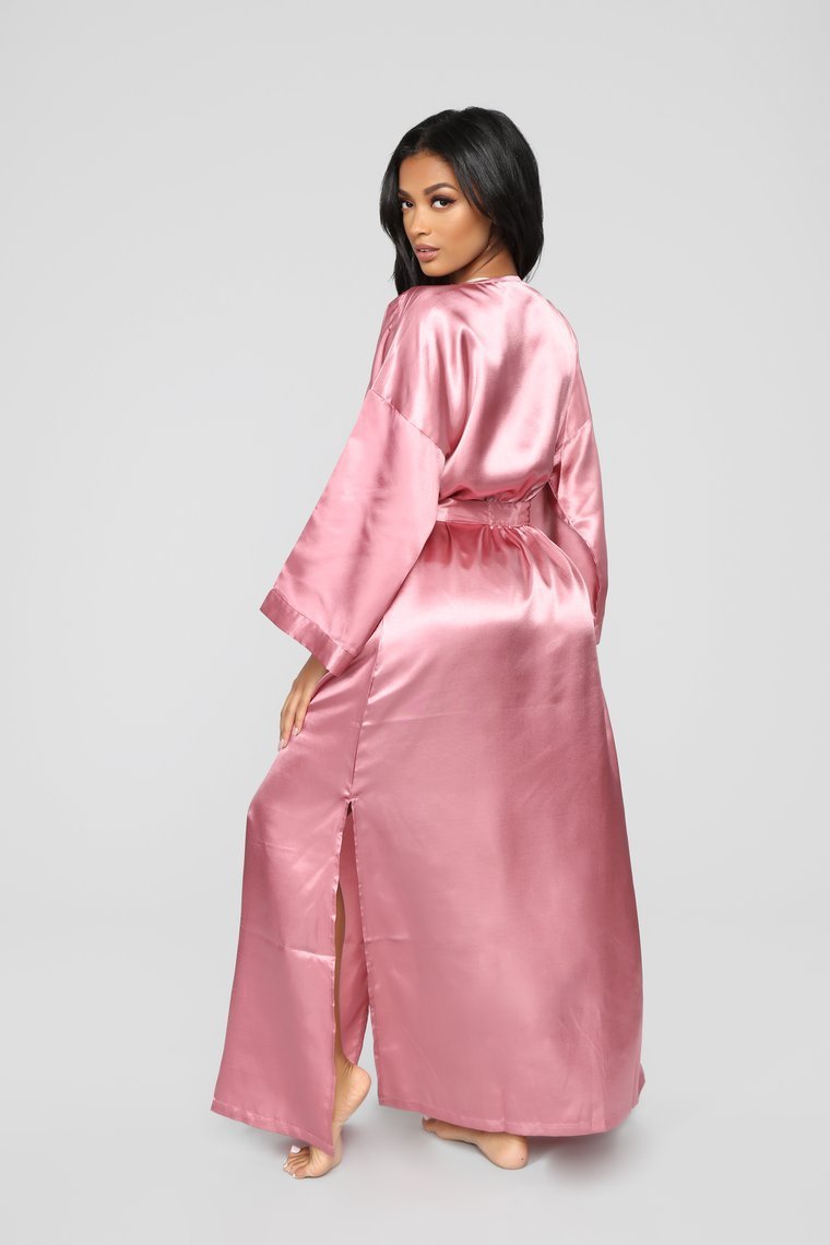Getting Ready Robe - Dusty Rose