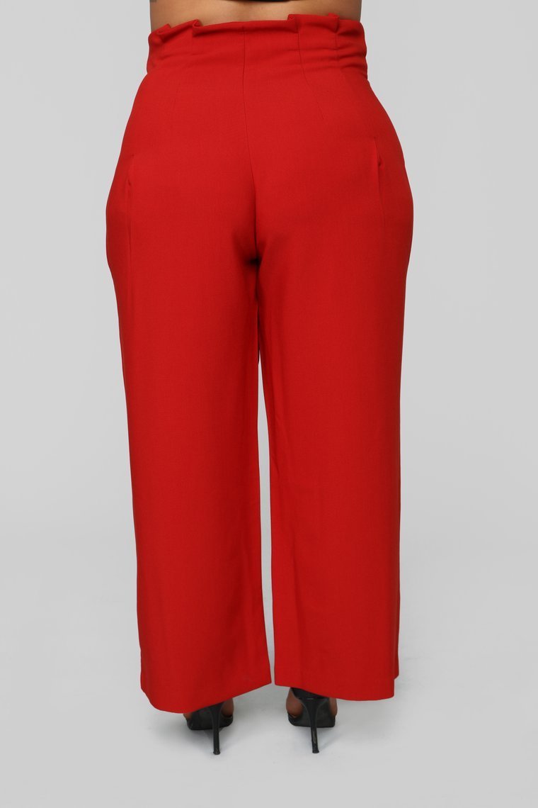 Gardons les pantalons simples-rouille