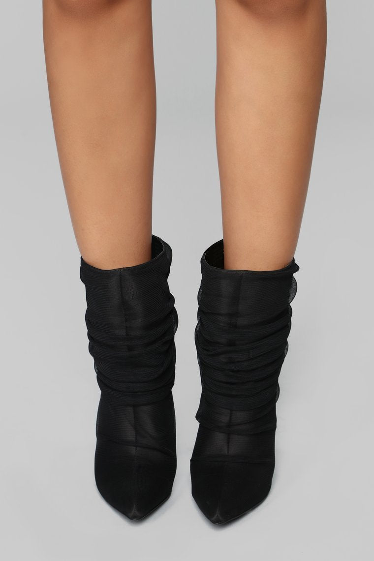 You Deserve It Heeled Bootie - Black