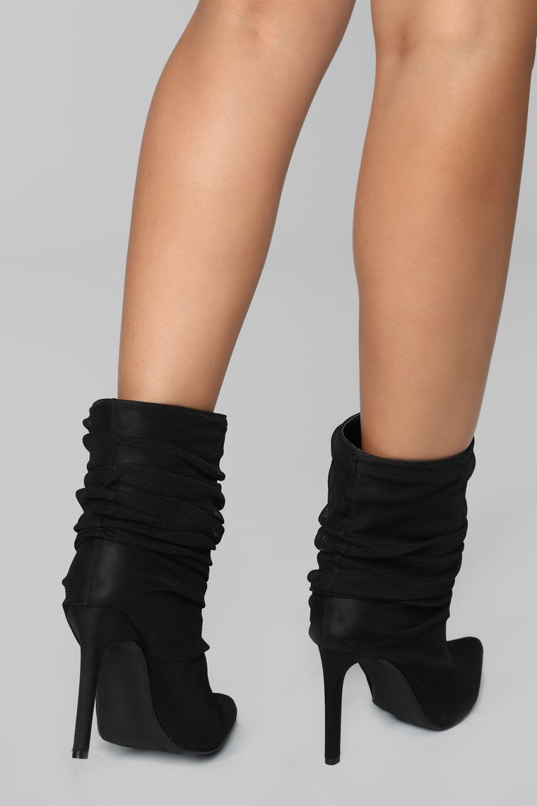 You Deserve It Heeled Bootie - Black