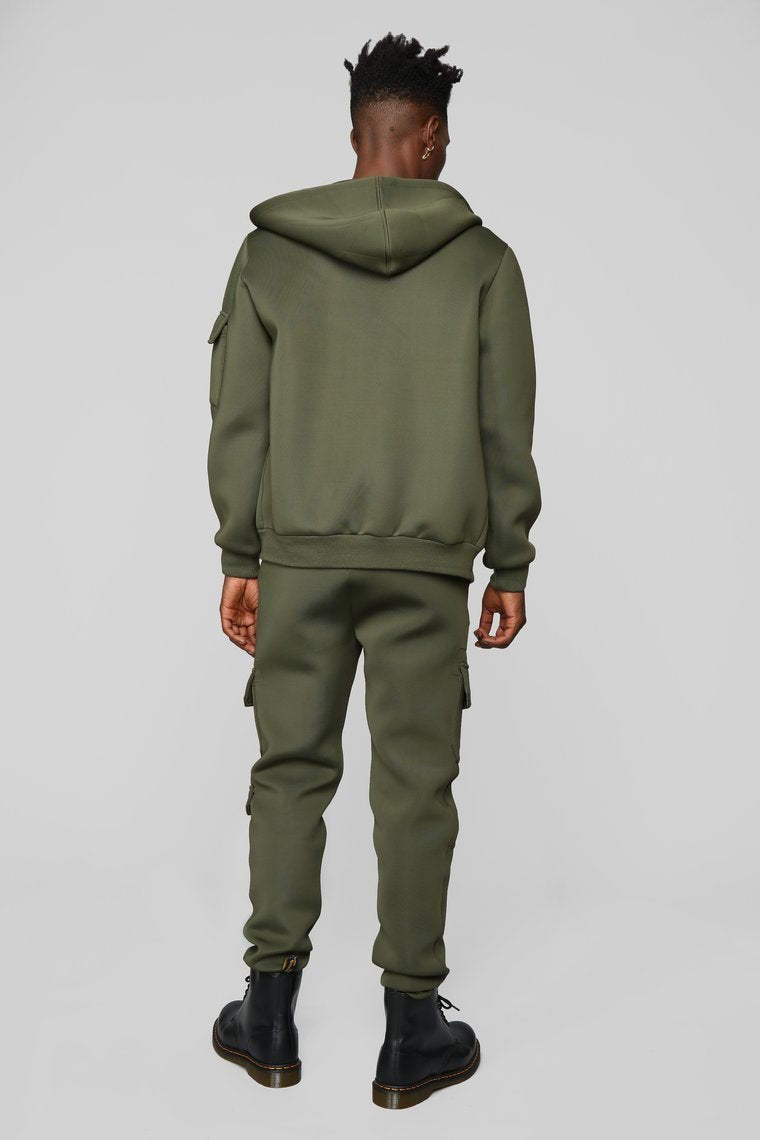 Sweat à Capuche Winson Full Zip - Olive