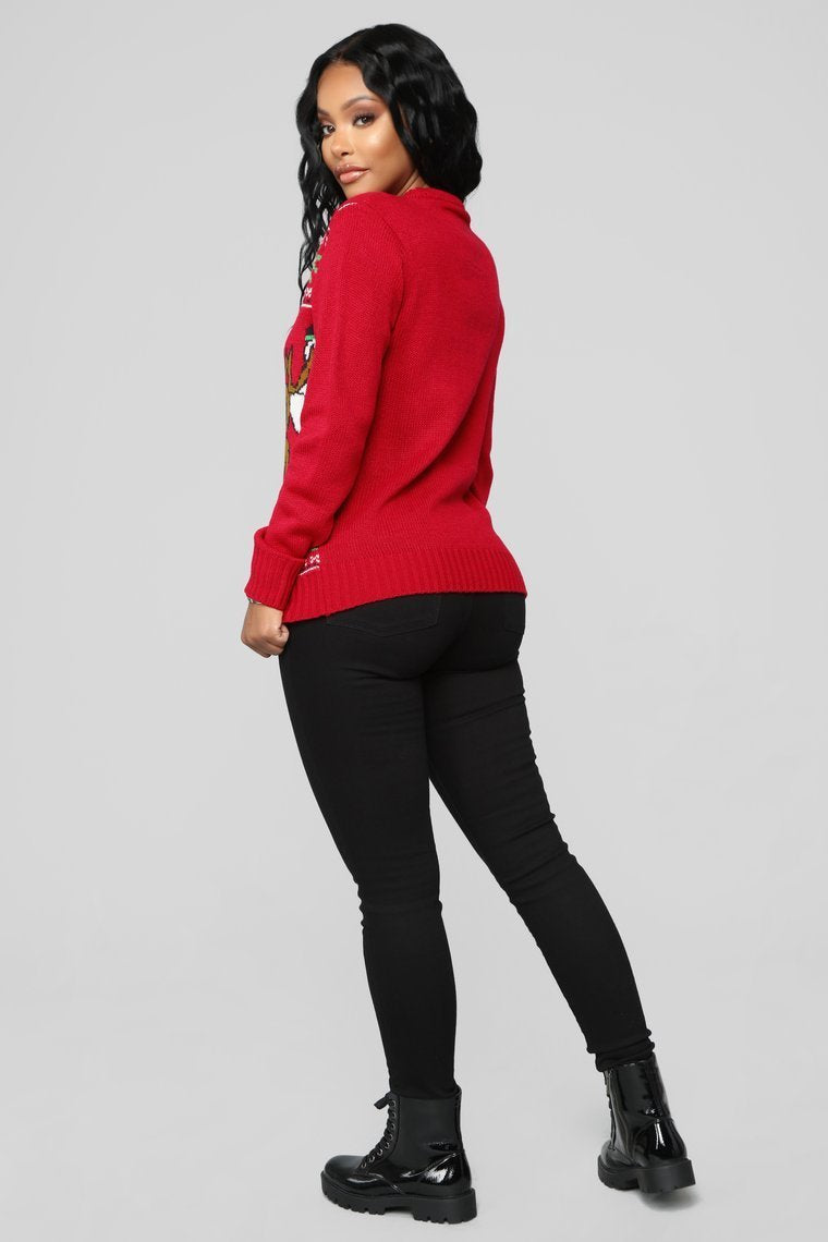 Squad Goals Christmas Sweater - Rouge