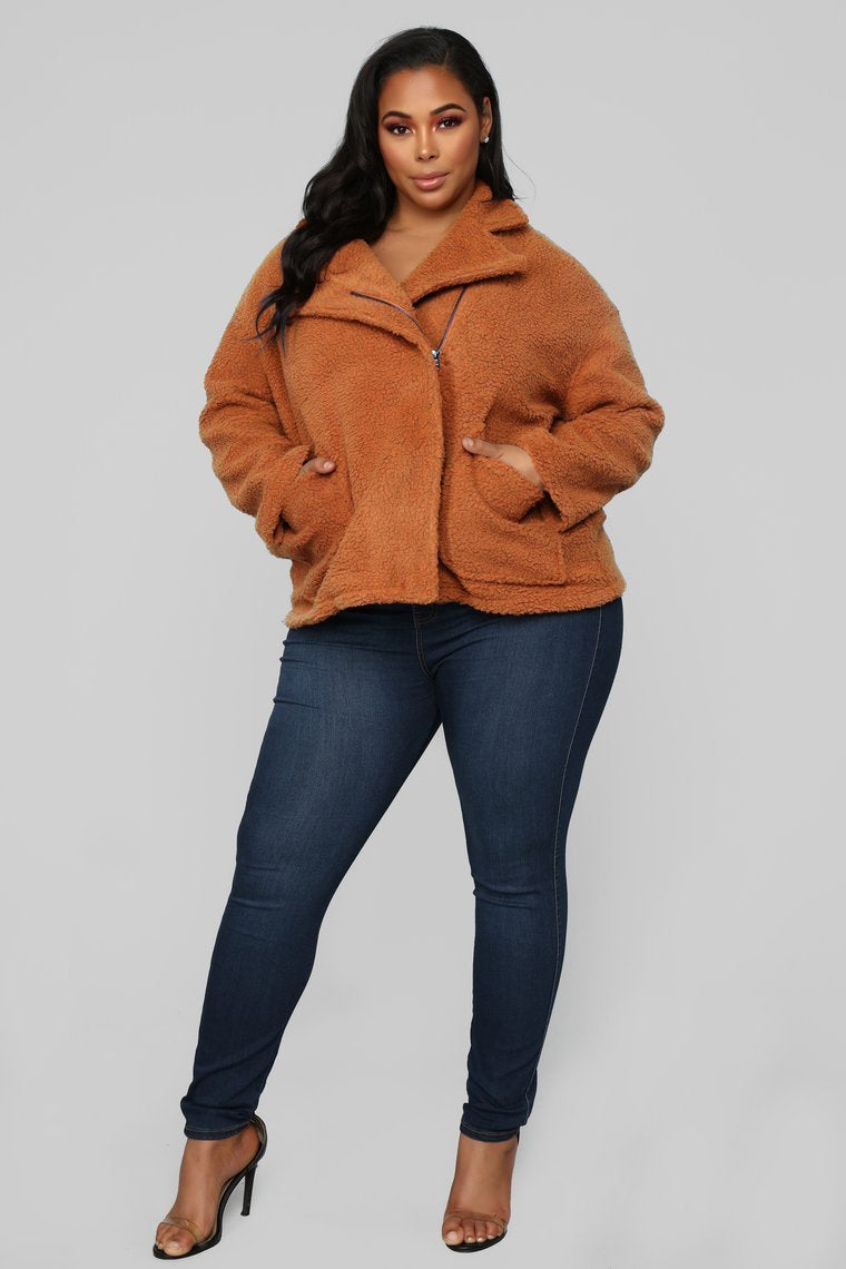 Bear Hugs Jacket - Camel
