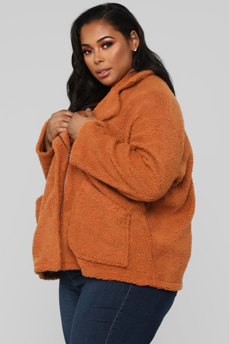 Bear Hugs Jacket - Camel
