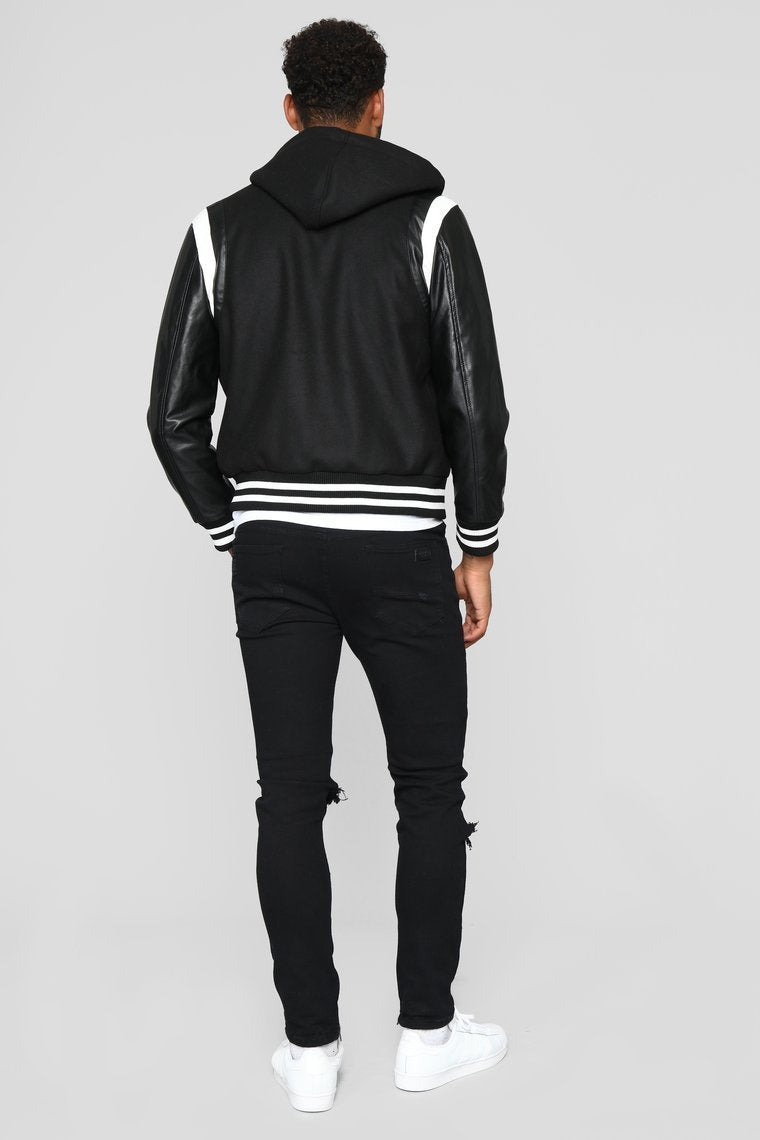Friday Night Lights Varsity Jacket - Black