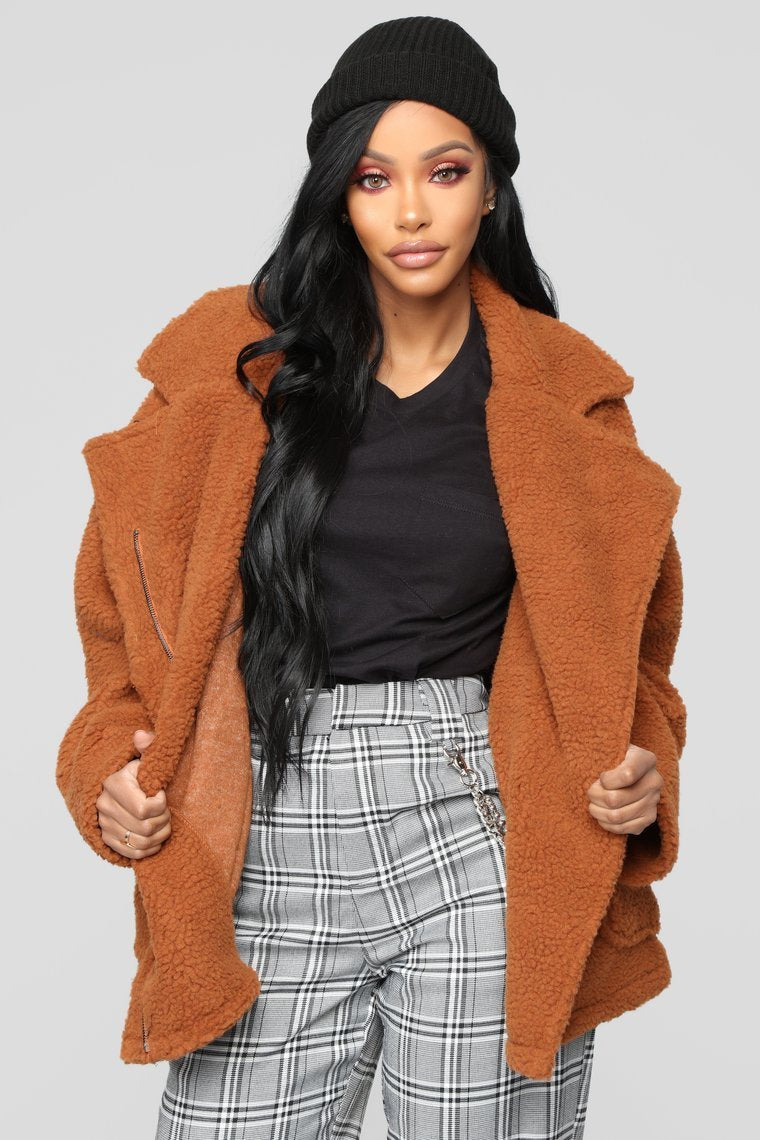 Bear Hugs Jacket - Camel