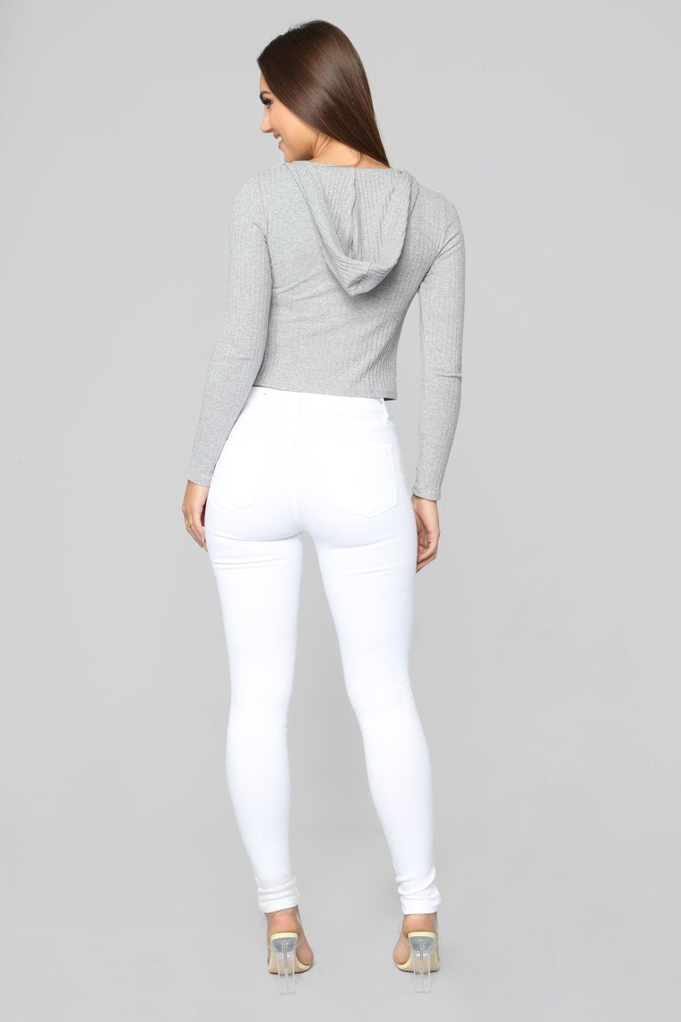 Switch Lanes Top - Heather Grey