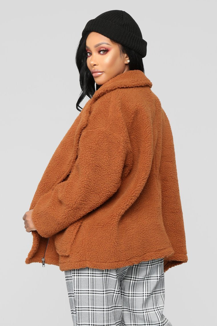 Bear Hugs Jacket - Camel