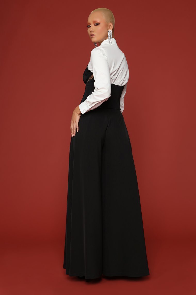 I Do What I Like Wide Leg Pant - Black