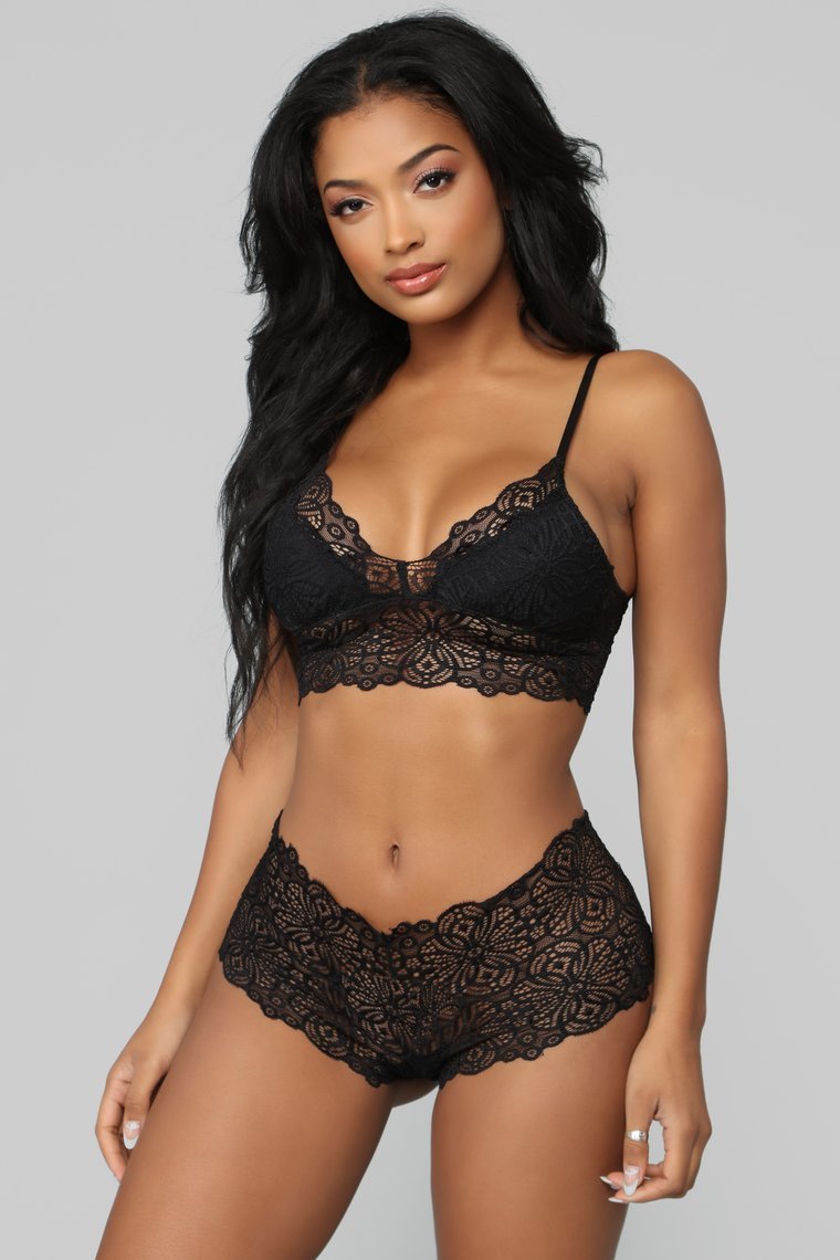 Sweet To You Boyshort Panties - Black
