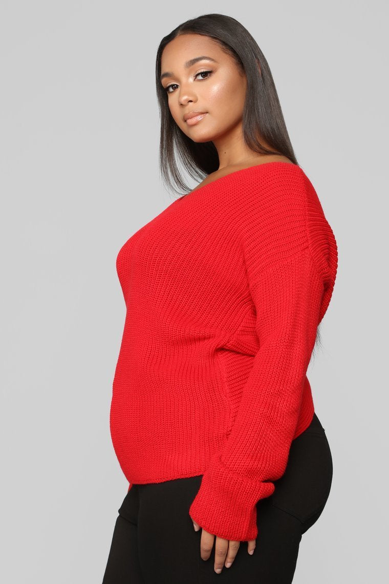 Pull fille préféré de l'automne - Rouge