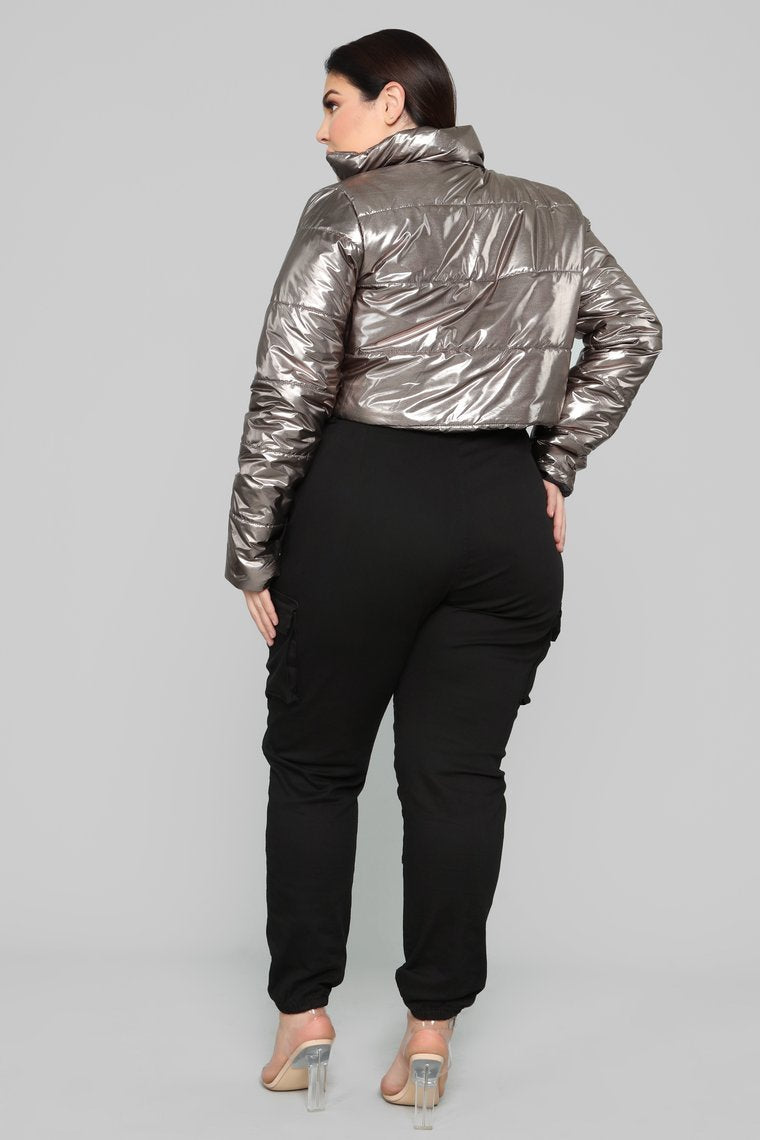 Going To The Moon Jacket-Silver