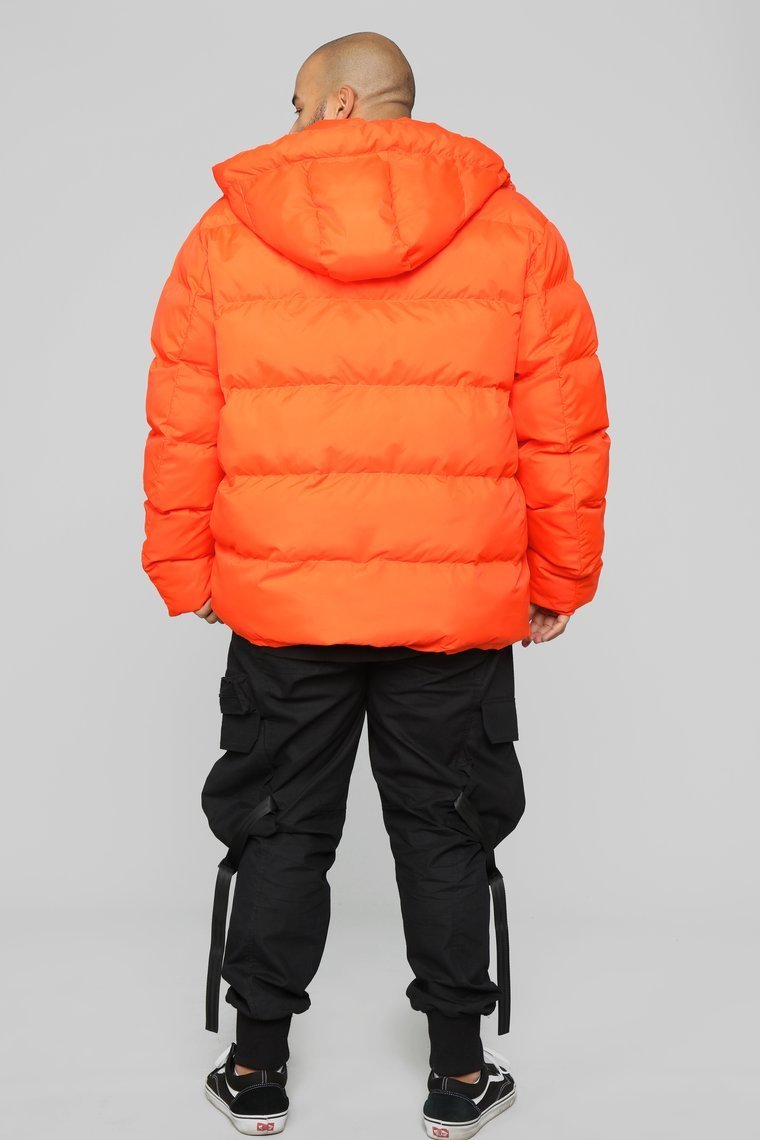 Classic Puffer Jacket - Orange