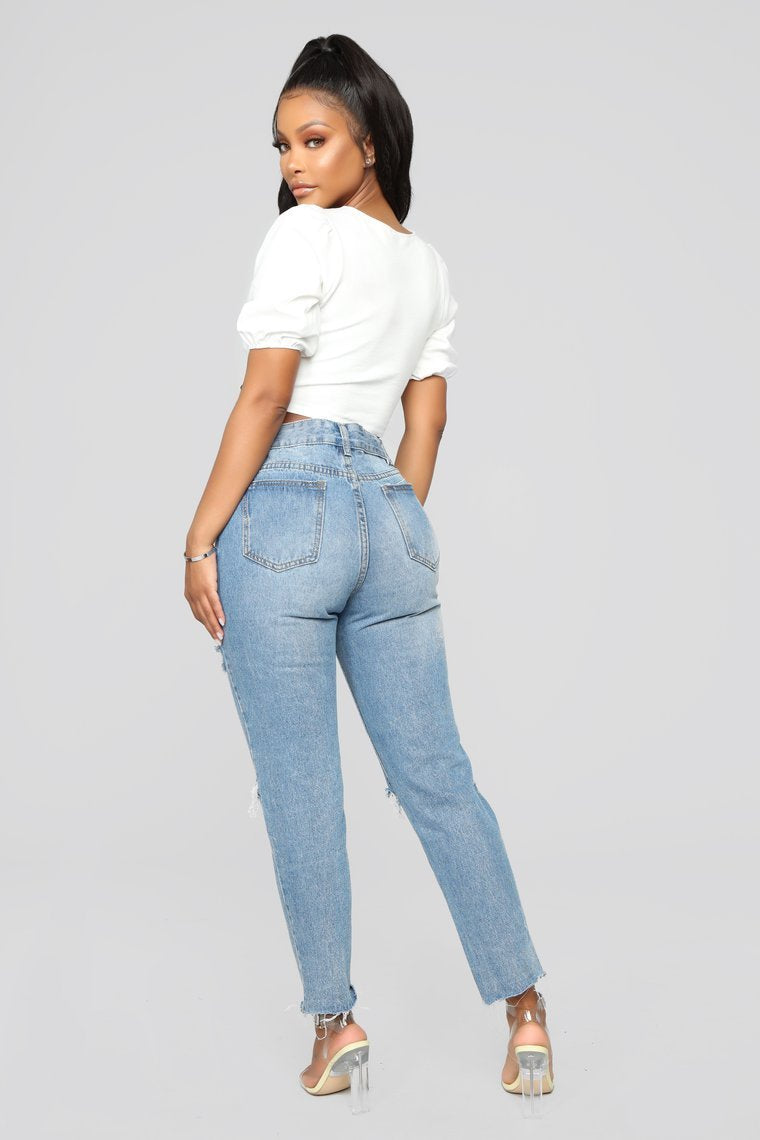 Got You Hooked Top - White