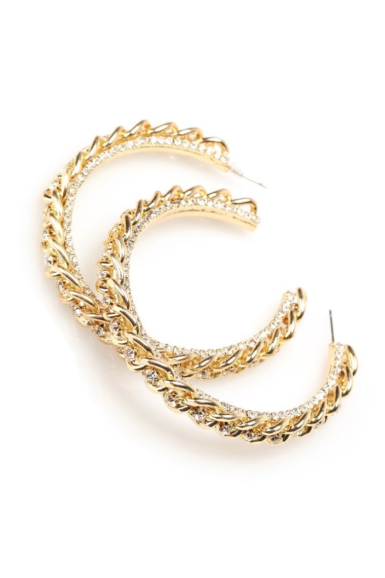 A Chain Woman Earrings - Gold