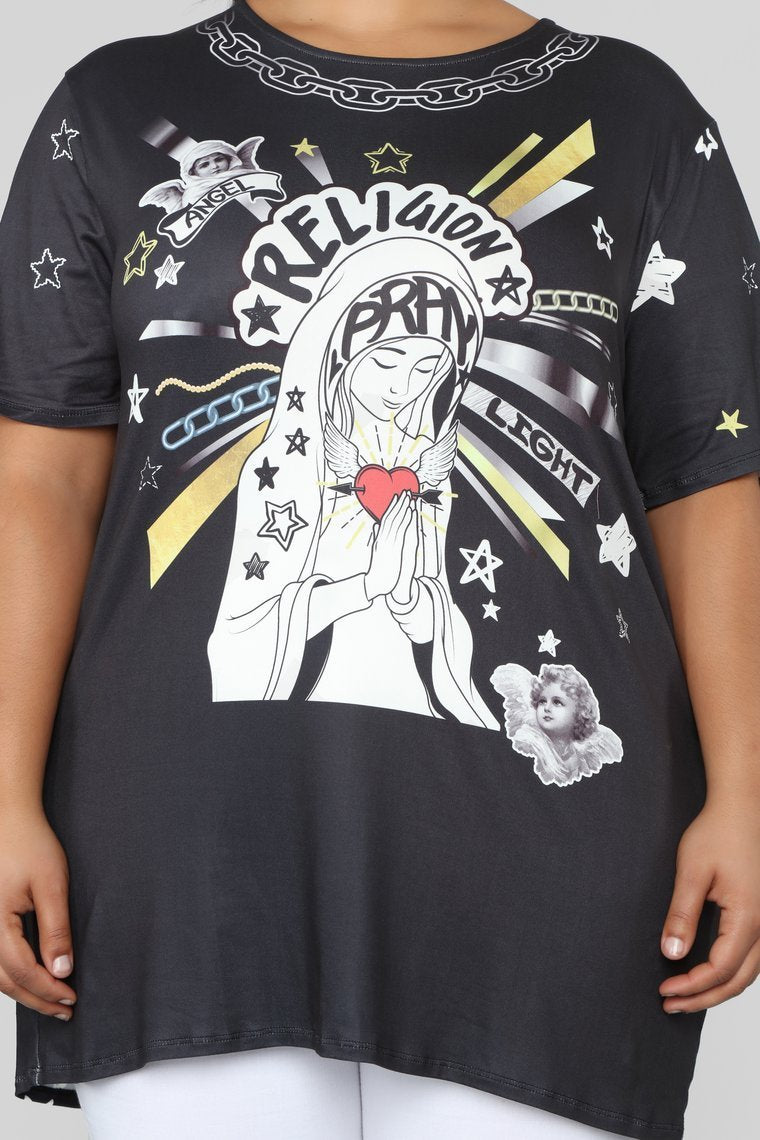 Praying For You Top - Black