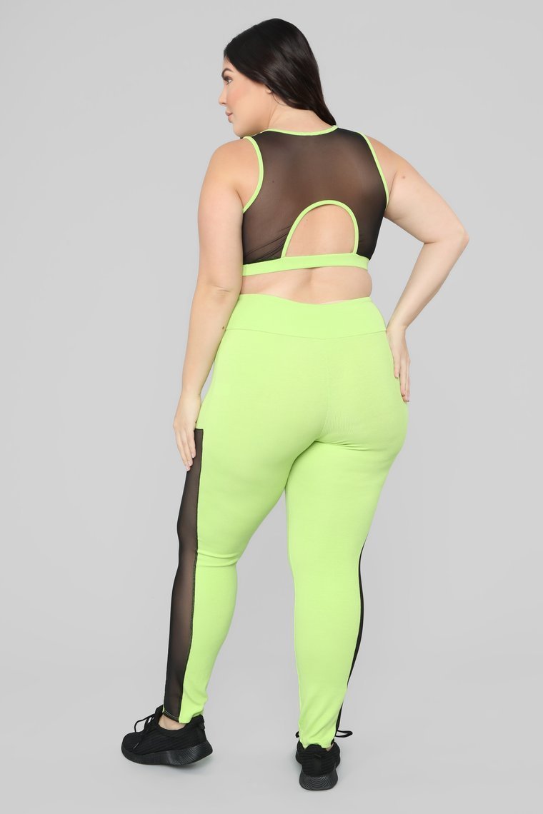 Come Meet Me Lounge Set - Neon Green