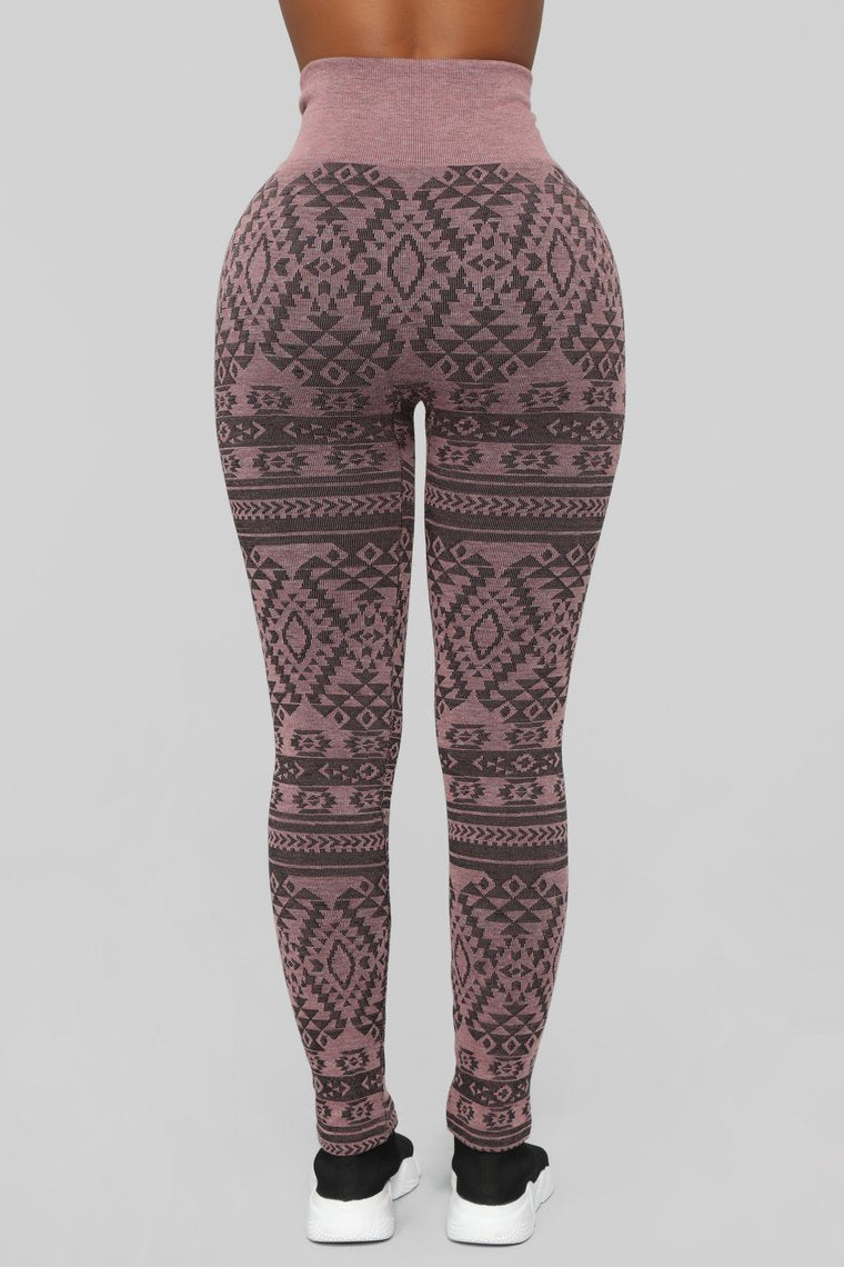 Already Printed Leggings - Pink