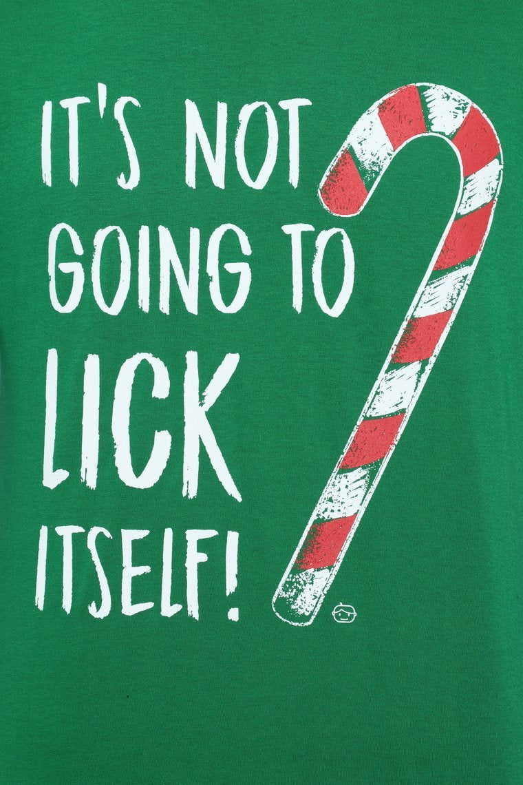 It's Not Going To Lick It Self Short Sleeve Tee - Green