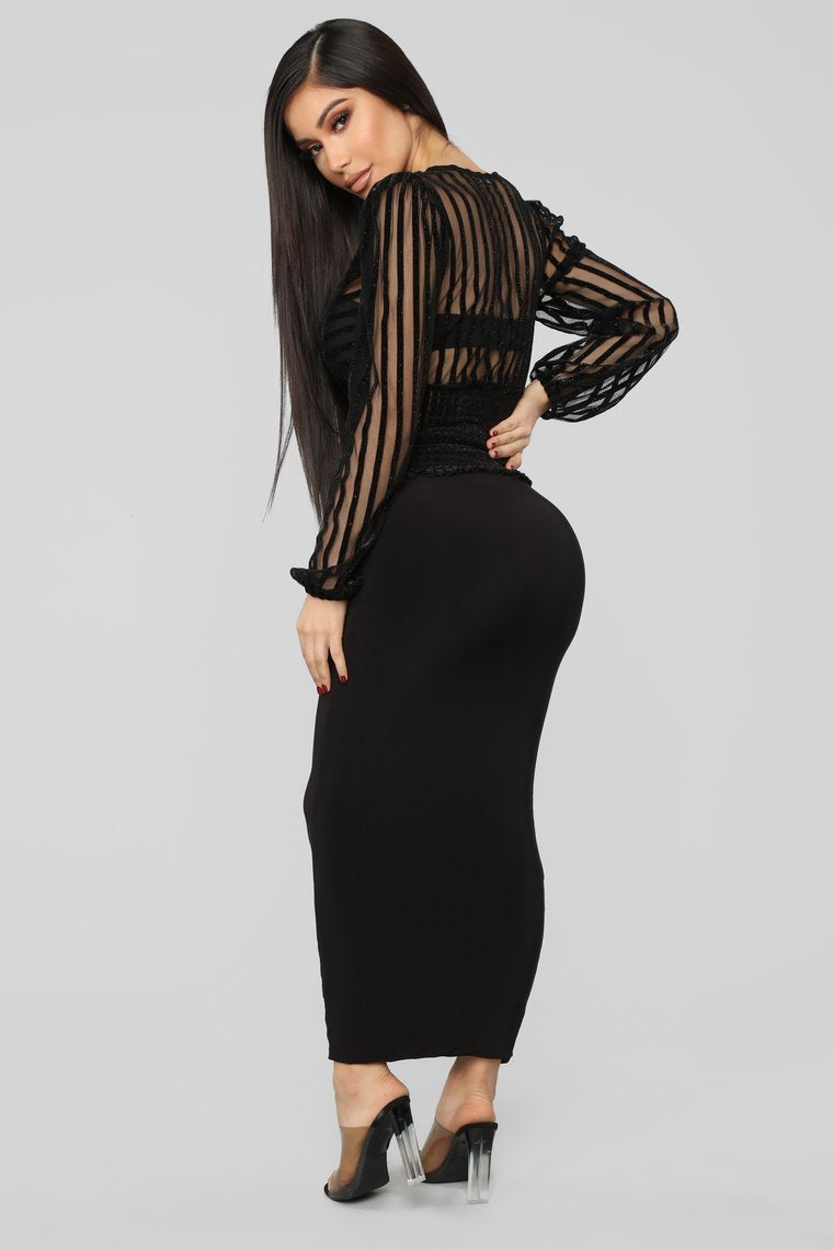 Stay Shining Top - Black