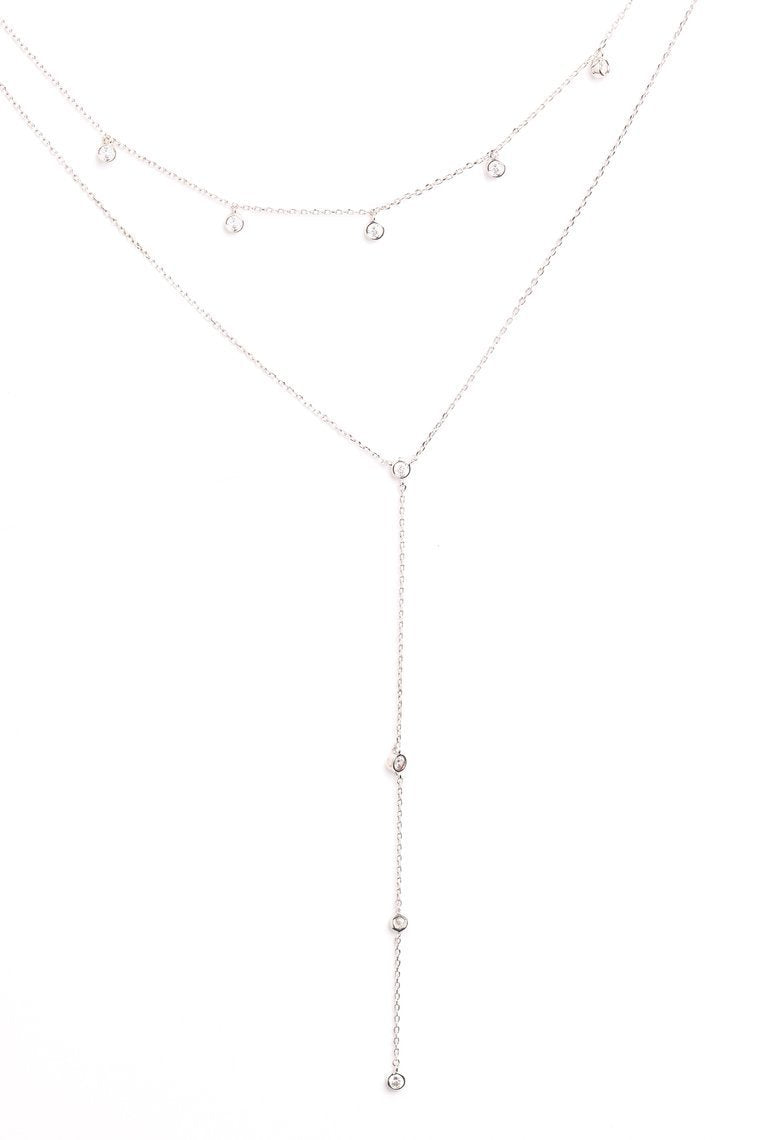 Larry Lariot Layered Necklace - Silver
