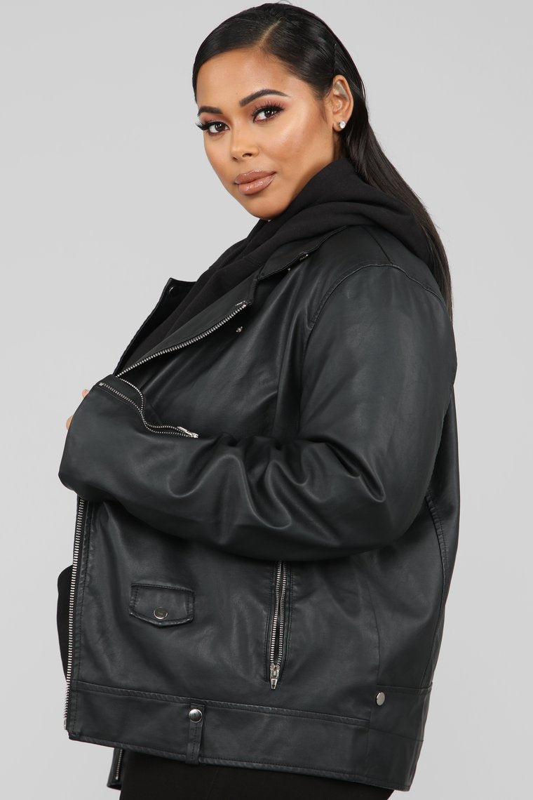 Broken Hearts Moto Jacket - Black