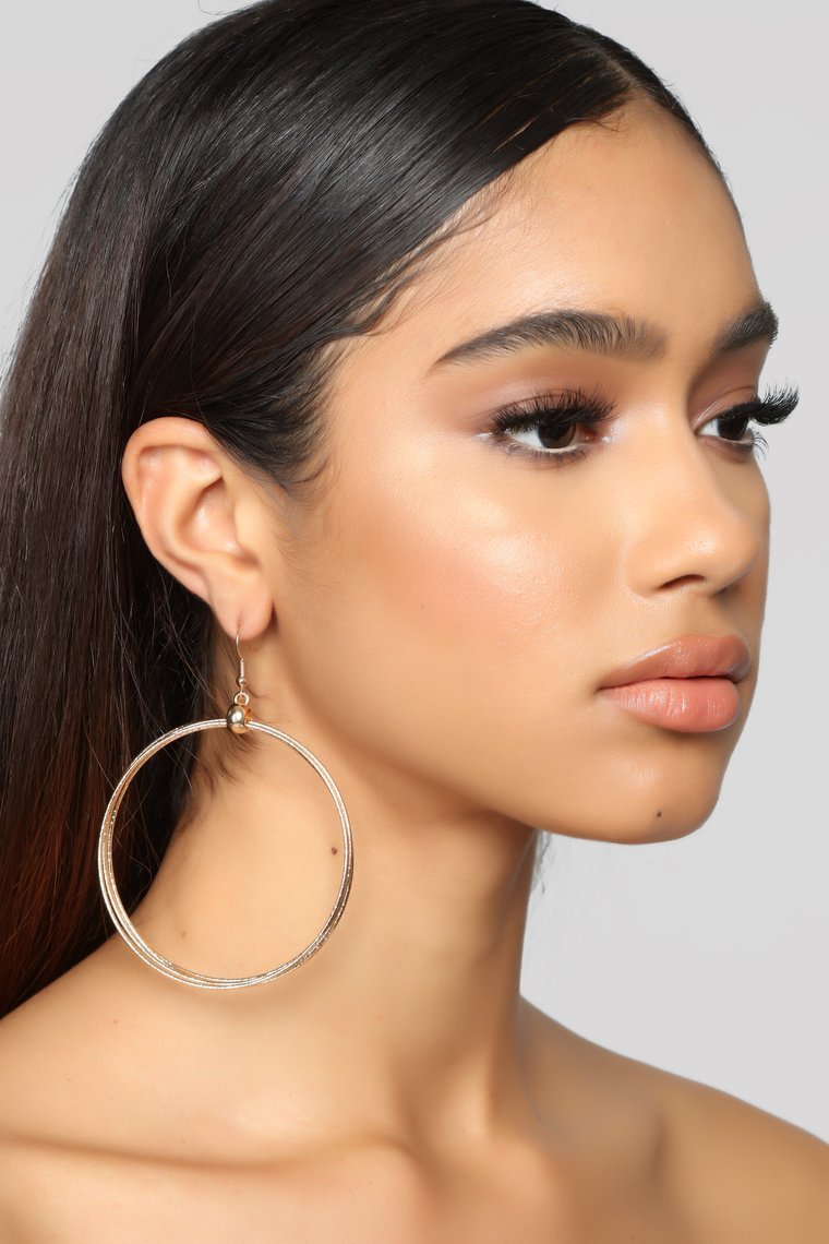 Hoop Hoop Hooray Earrings - Gold