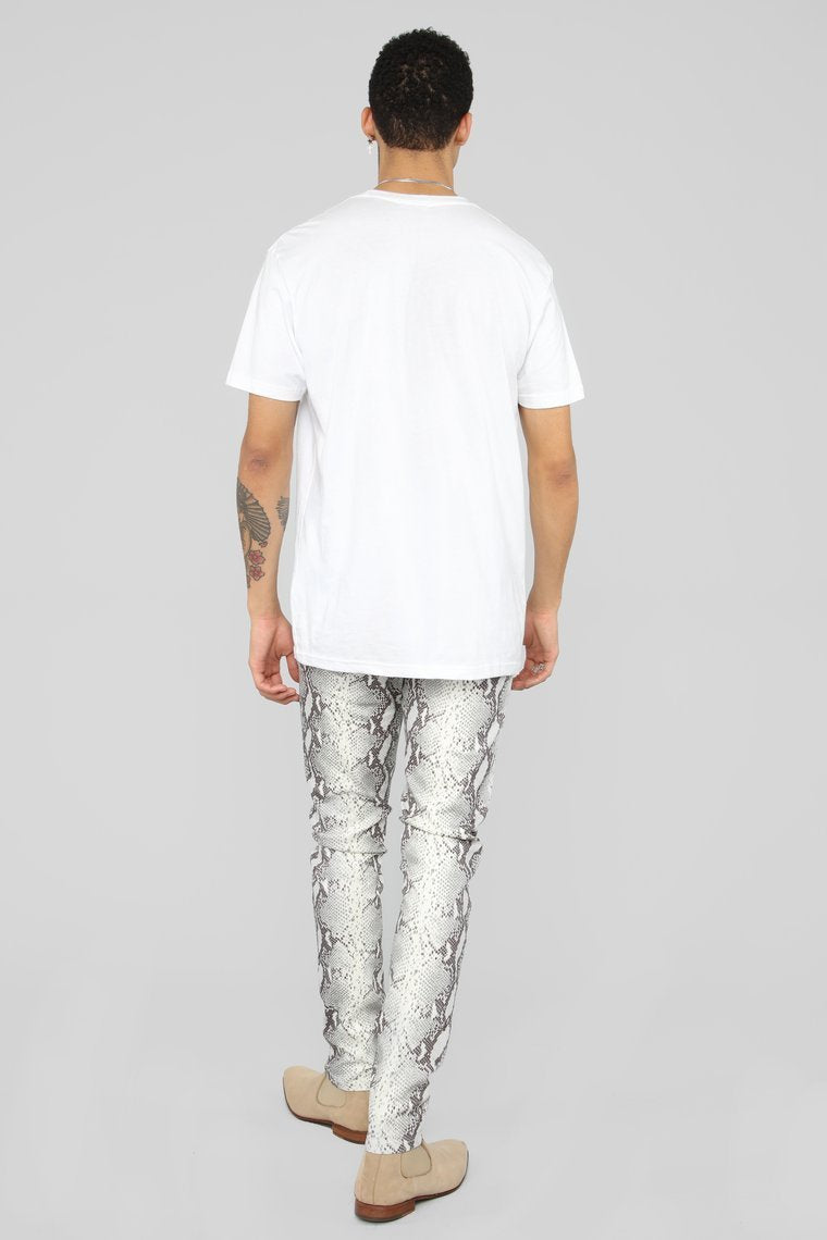 Jean Skinny Roi Serpent-Blanc / Combo
