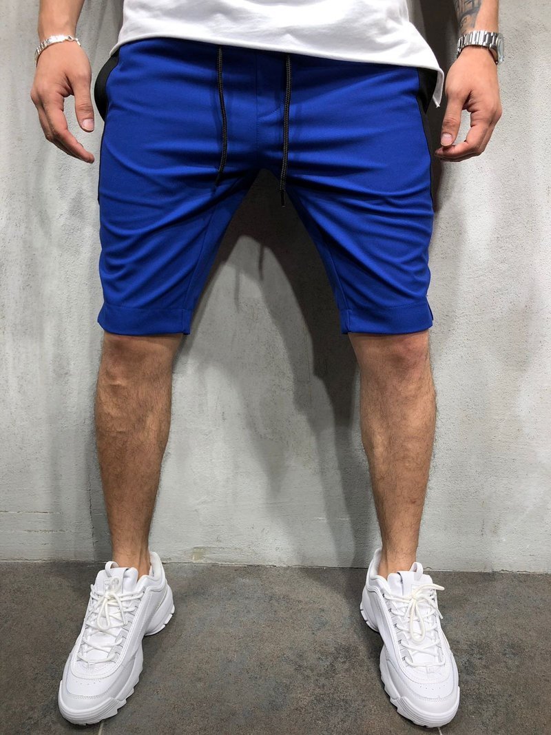WAISTBAND AND DRAWSTRING STRIPED SHORTS 3864