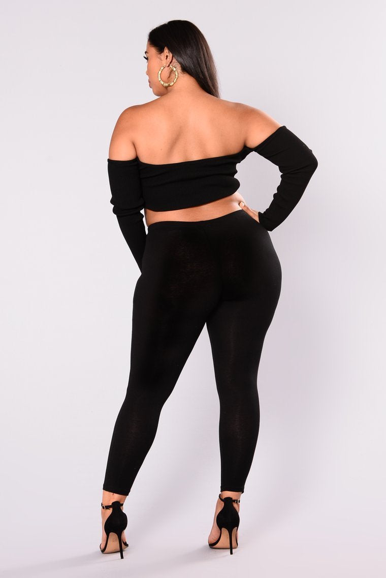 Carine Distressed Leggings - Black