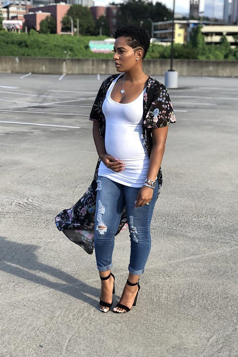 You Got This Maternity Skinny Jeans - Medium Blue Wash