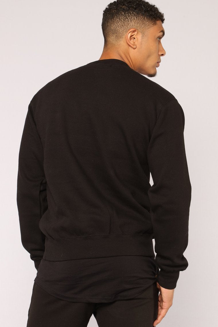 Kurt Crew Sweatshirt - Black