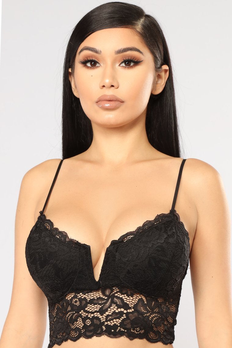 Dahlia Lace Bralette - Noir